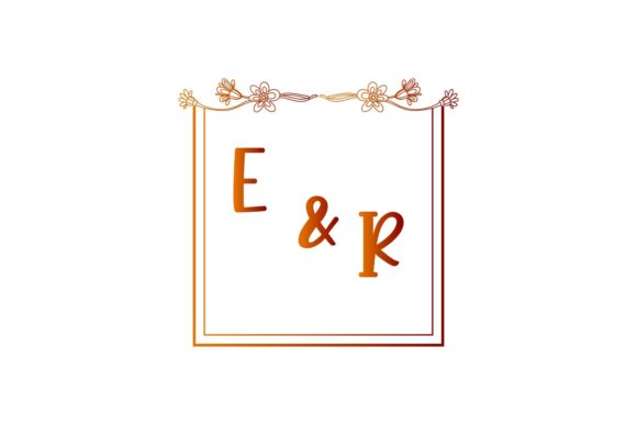 Crafting Timeless Elegance: The E & R Monogram Design Suite