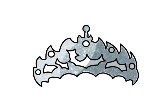 Elevate Your Designs with Wedding Glamour Crown Stickers