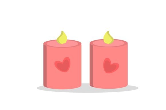 The Warm Glow of Wedding Candle Light Vector Art in Design