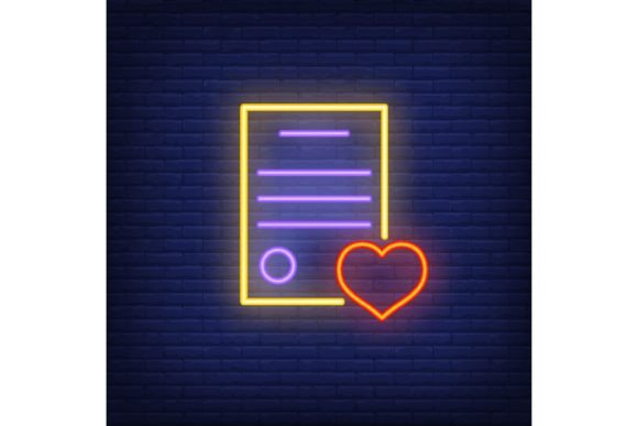 Wedding Invitation Neon Sign: Glowing Ne