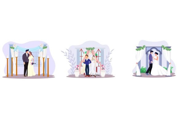 Wedding Memorial Ceremony Flat Design: Creating Meaningful Visual Tributes